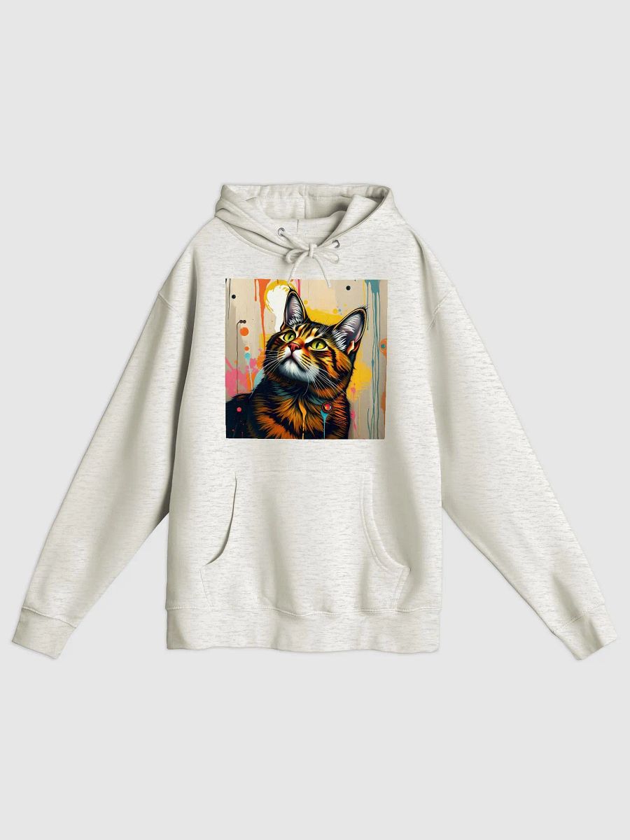 Pretty kitty splatter style! Cozy Comfort Unisex Hoodie product image (1)