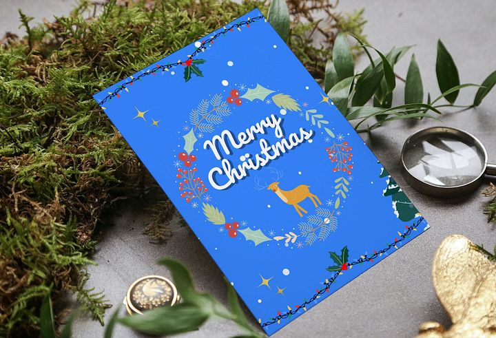 Christmas and New year greetings cards Bundle No 2 (5Cards) product image (1)