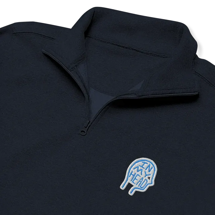 In My Head (aqua bubble design) embroidered quarter zip product image (11)