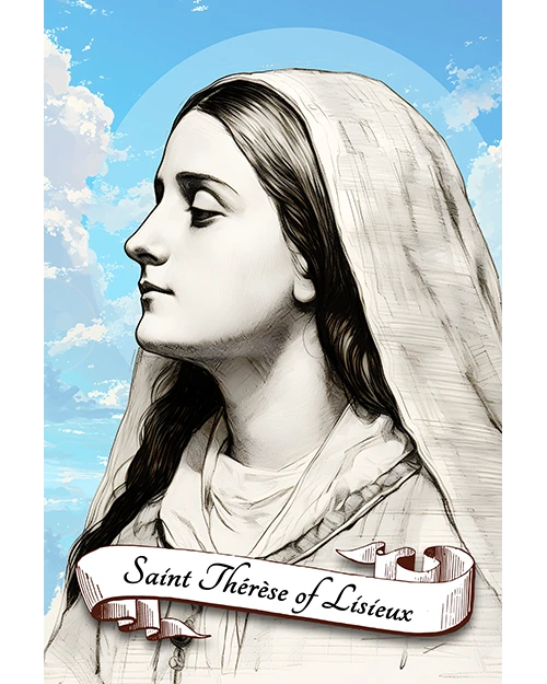 Saint Therese Of Lisieux Patron Saint of Foreign Missions, Missionaries, Priests, People Who Lost Parents, Florists, Sick People, Pilots, Aviators, Matte Poster product image (1)