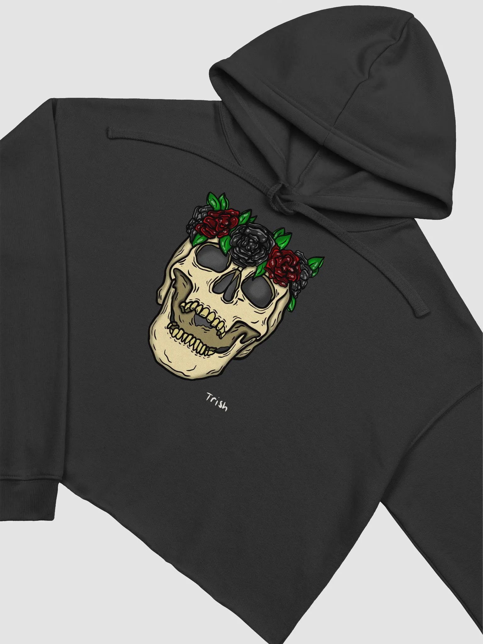 Flower Skull Crop Hoodie product image (3)