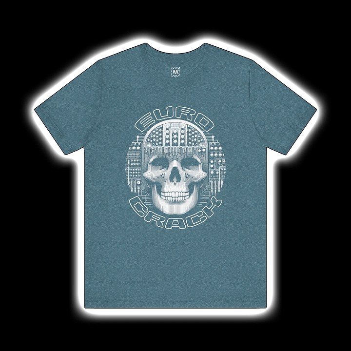 EuroCrack - Modular Synthesizer Eurorack Addict T-Shirt (WHITE PRINT) product image (1)