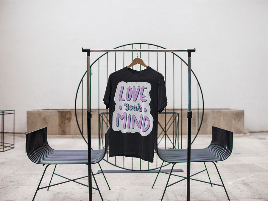 Love Your Mind Black Unisex T-Shirt product image (3)