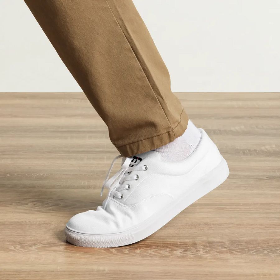TDS Music Men's White Canvas Sneakers: Exclusive Design for Ultimate Comfort and Style product image (9)
