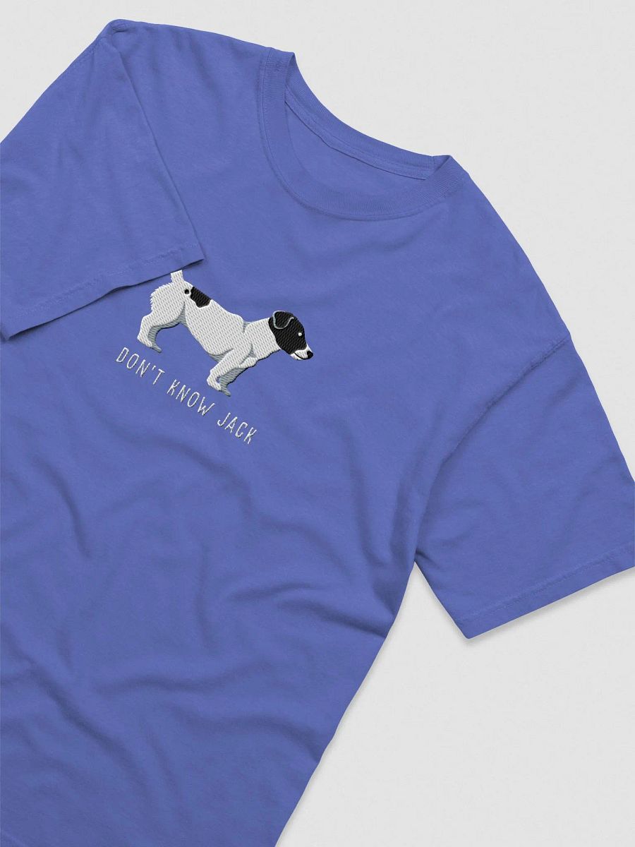 Don't Know Jack T-Shirt(Embroidered) of a Jack Russell Terrier(Black & White) product image (6)
