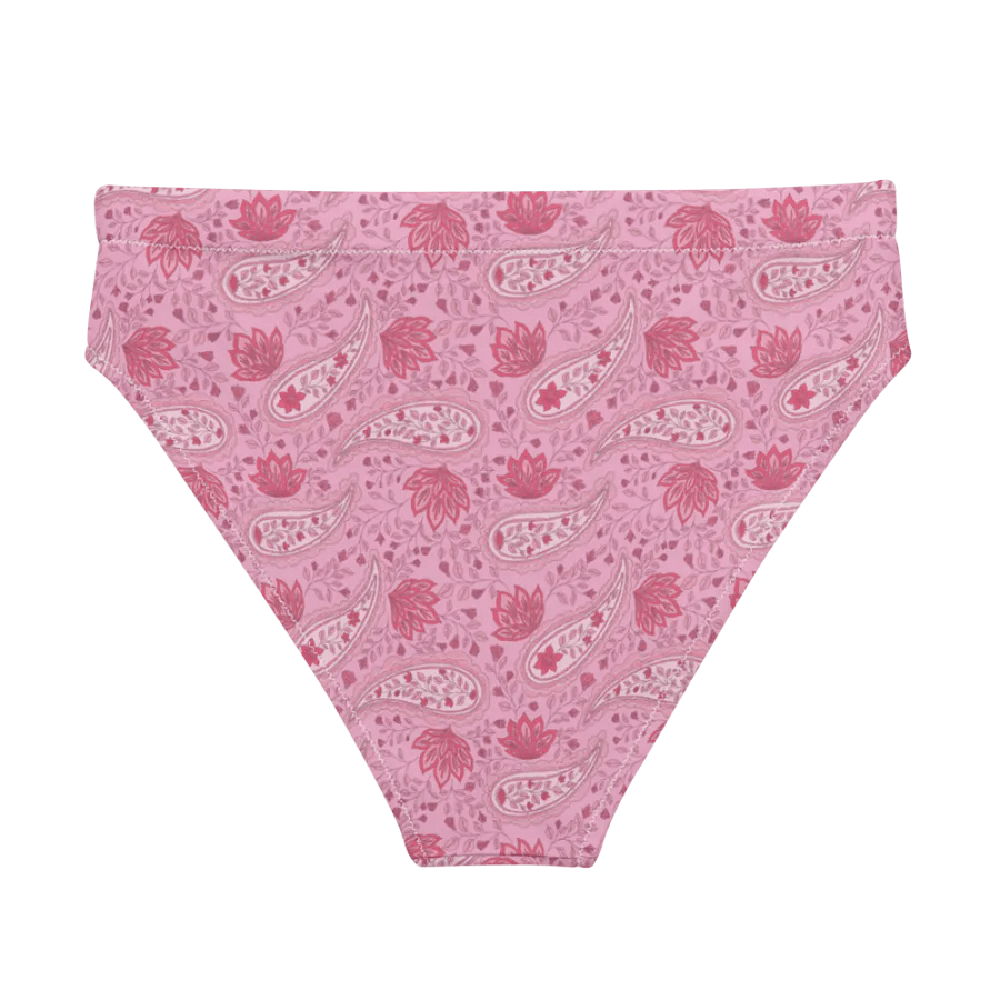 Rosewater Paisley | Recycled High Waisted Bikini Bottom product image (6)