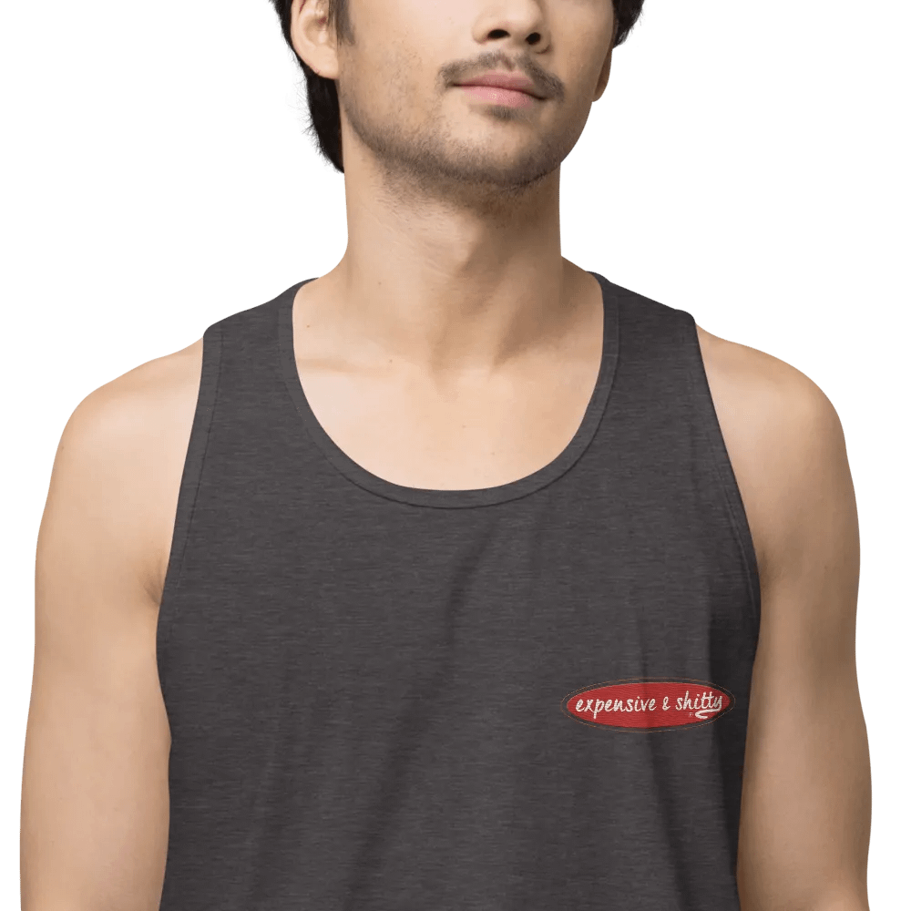 EXPENSIVE & SHITTY UNISEX EMBROIDERED SLEEVELESS TEE product image (1)