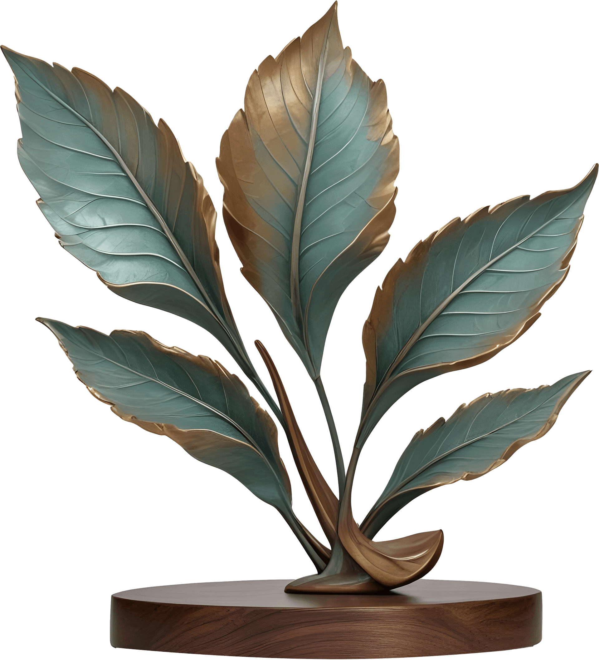 Bronze Euphoria – Nature-Inspired Sculpture PNG product image (1)