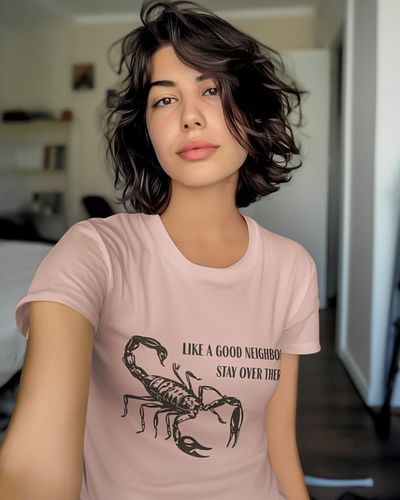 Good neighbors know to stay way over there. 🦂 Remind the rest with this 