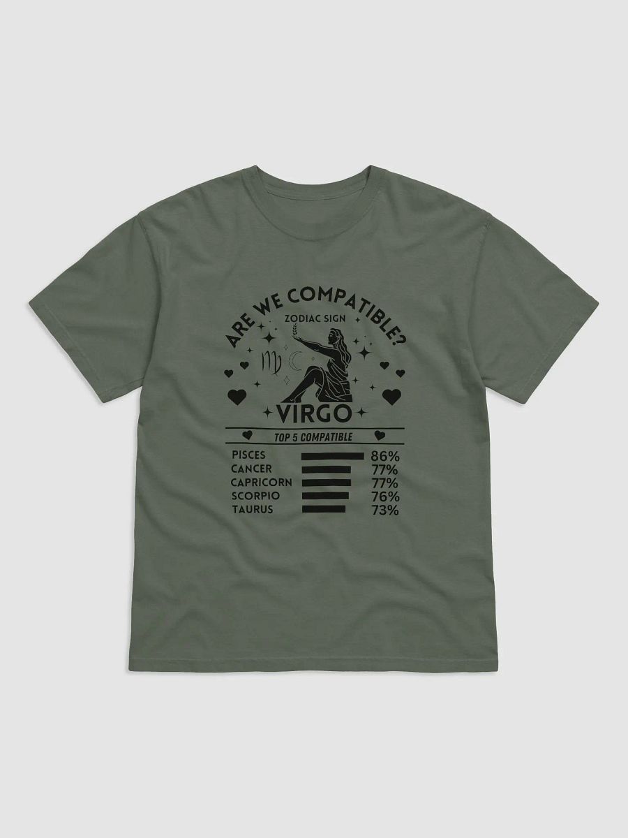 Virgo Zodiac Sign Romantic Compatibility T-Shirt - Light Comfort Colors 1717 product image (4)