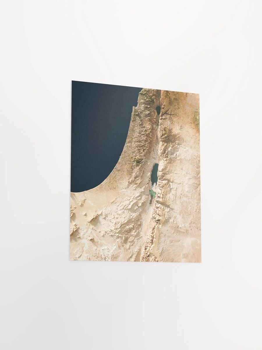 Realistic Israel Topographical Map product image (8)