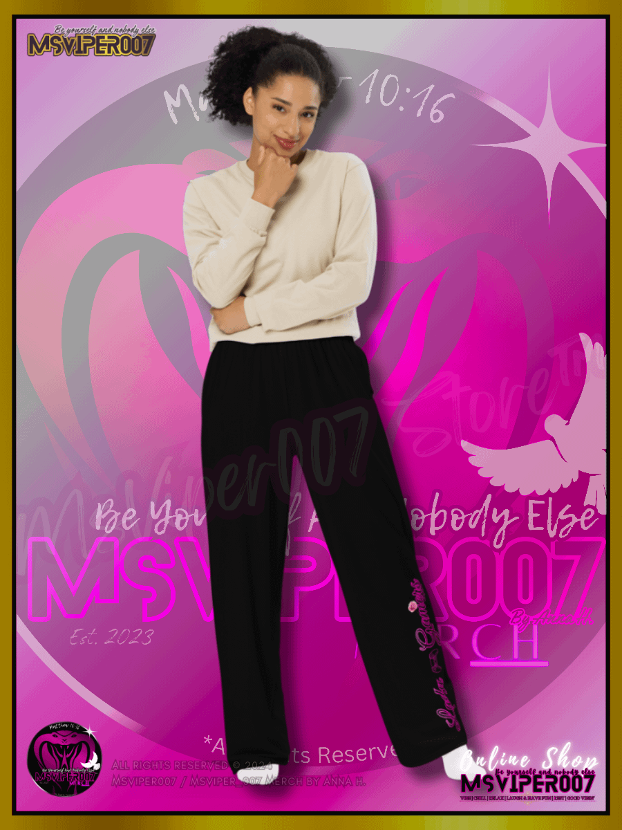 Wide Legged Pants - MsViper007's " Lady Gamers Are Awesome™ " Casual Comfort Wide Leg Stretch Pants by Anna H. product image (3)