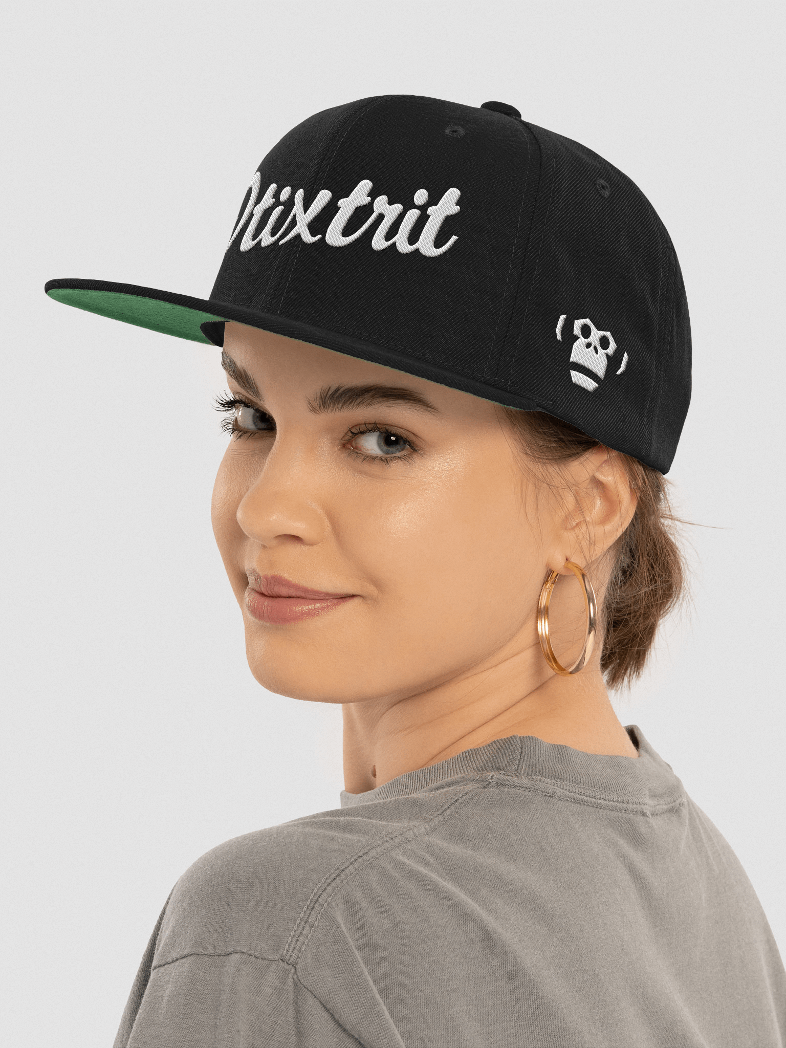 Geometric Monkey Face Snapback Cap product image (5)