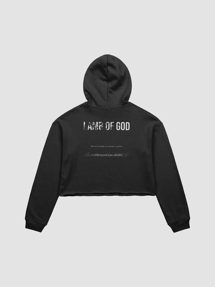 The Lives On HIGH | John's Calling | Women's Crop Top Hoodie | White product image (2)