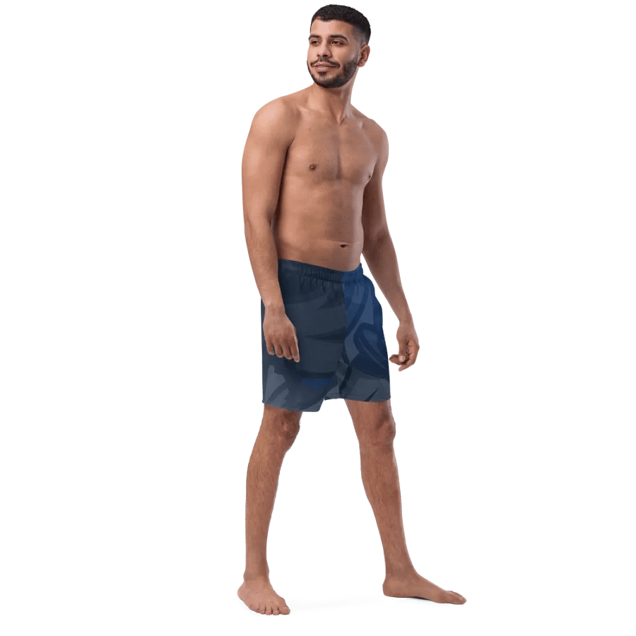 maillot de bain bleu avec design product image (5)