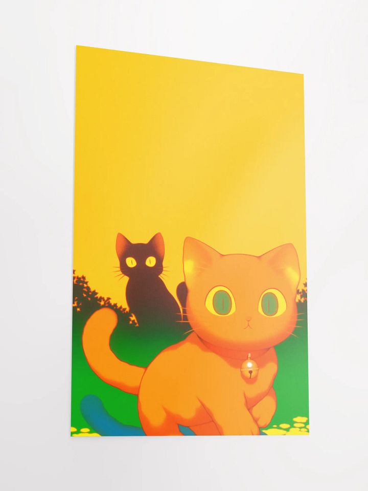 Mystical Feline Duo Poster product image (2)