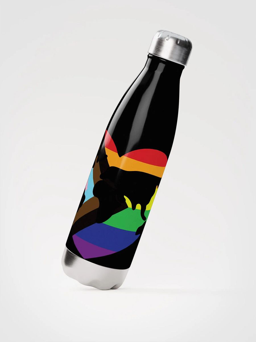 Rainbow Heart Stainless Steel Water Bottle product image (2)