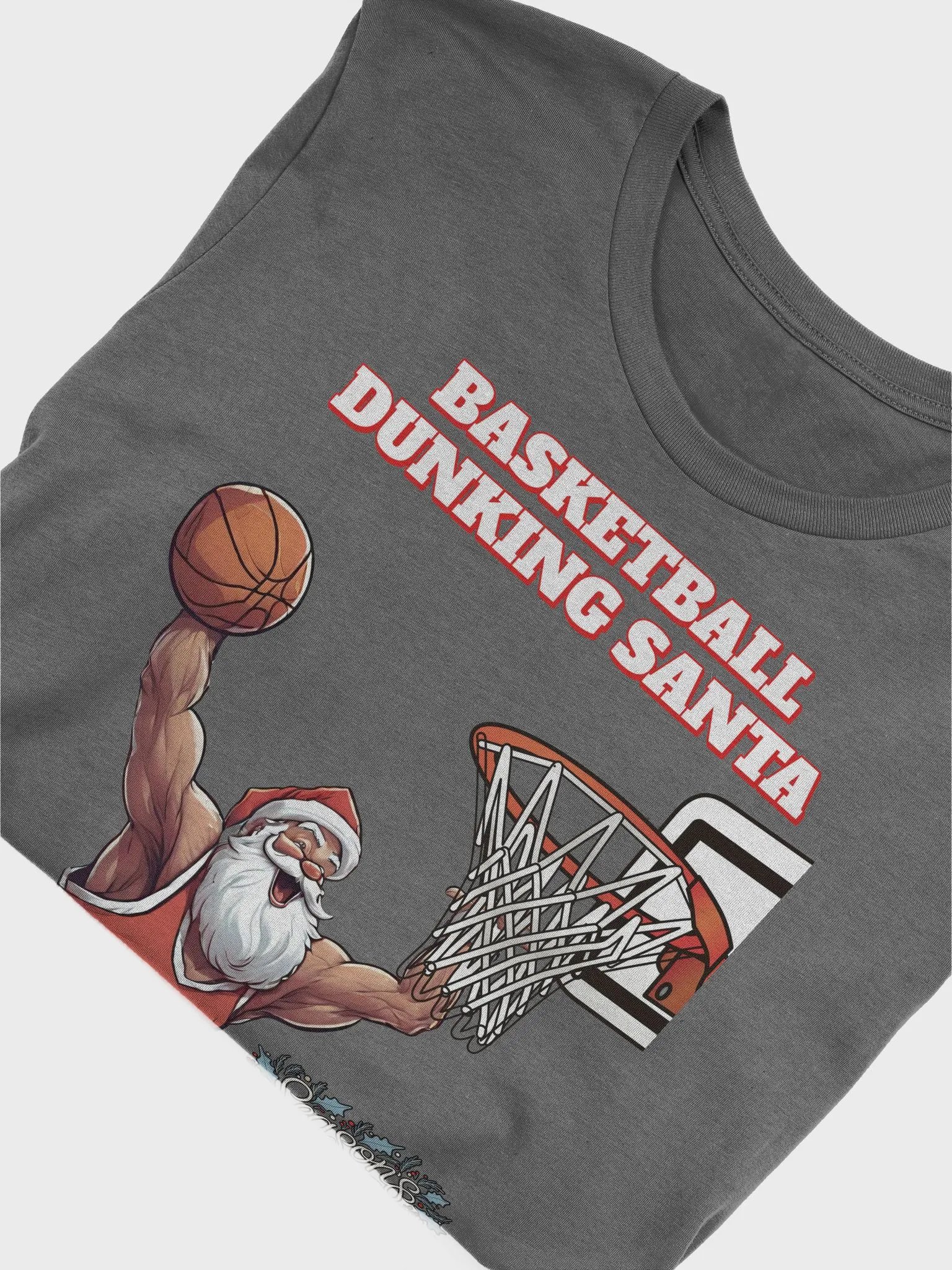 Basketball Dunking Santa T-shirt product image (25)