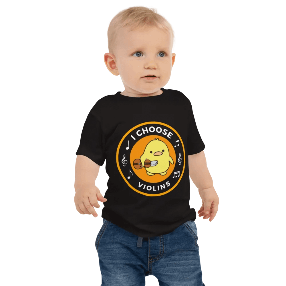 I choose violins Bella+Canvas Baby Jersey Short Sleeve Tee product image (1)