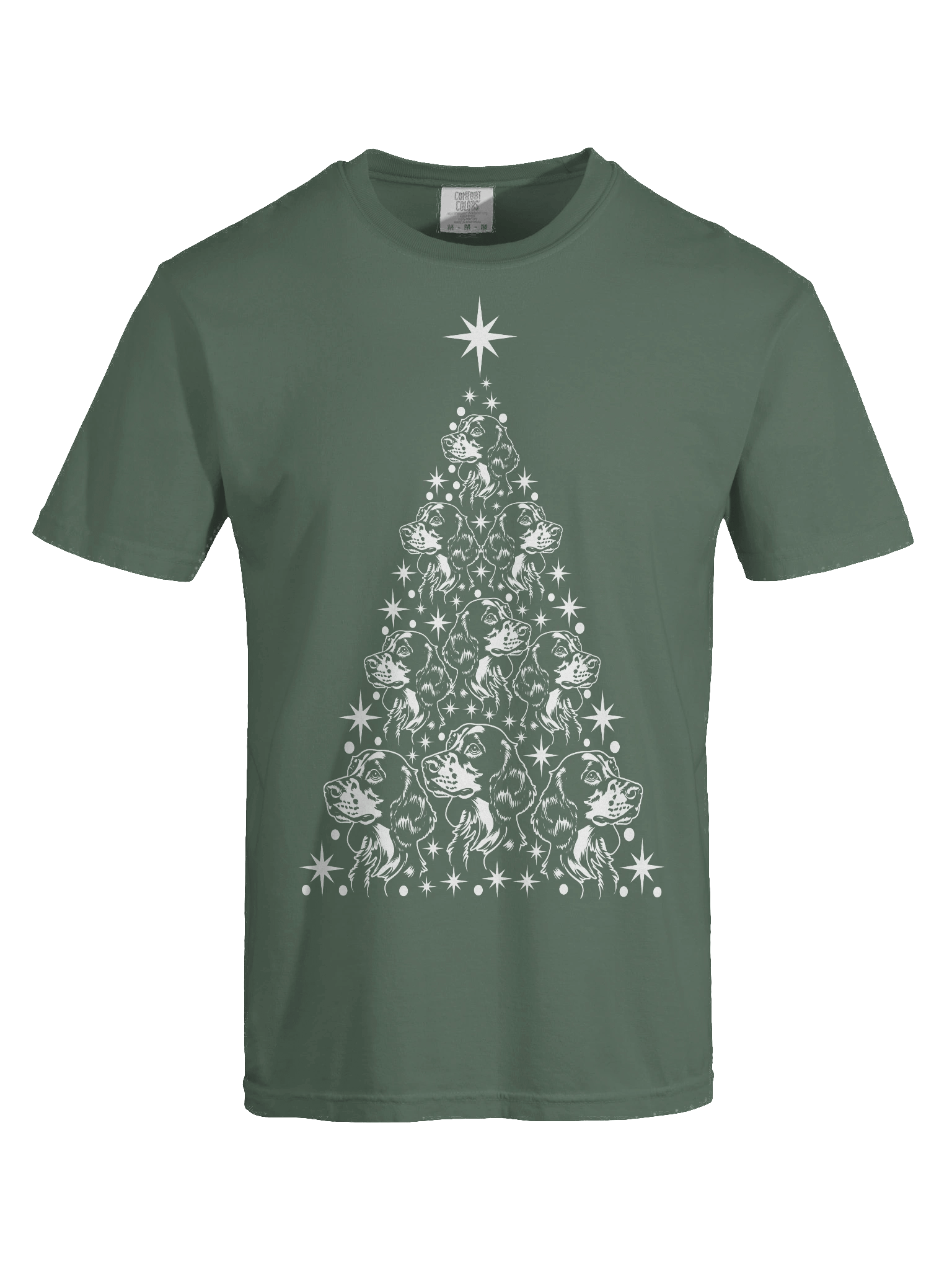 English Setter Christmas Tree T-Shirt product image (9)