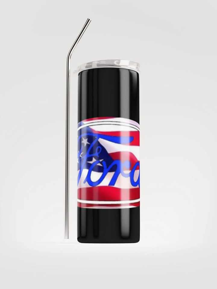 Patriotic Ford Logo Stainless Steel Tumbler product image (1)