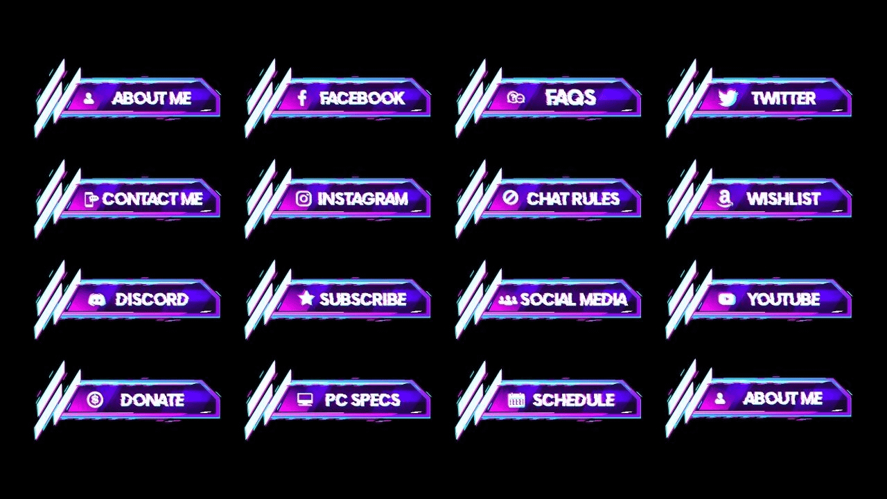 Trippy Glitch Twitch Panels product image (2)