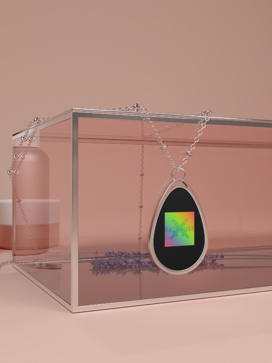 Necklace - Classic TheRealTheWarrior Logo Oval Necklace product image (4)