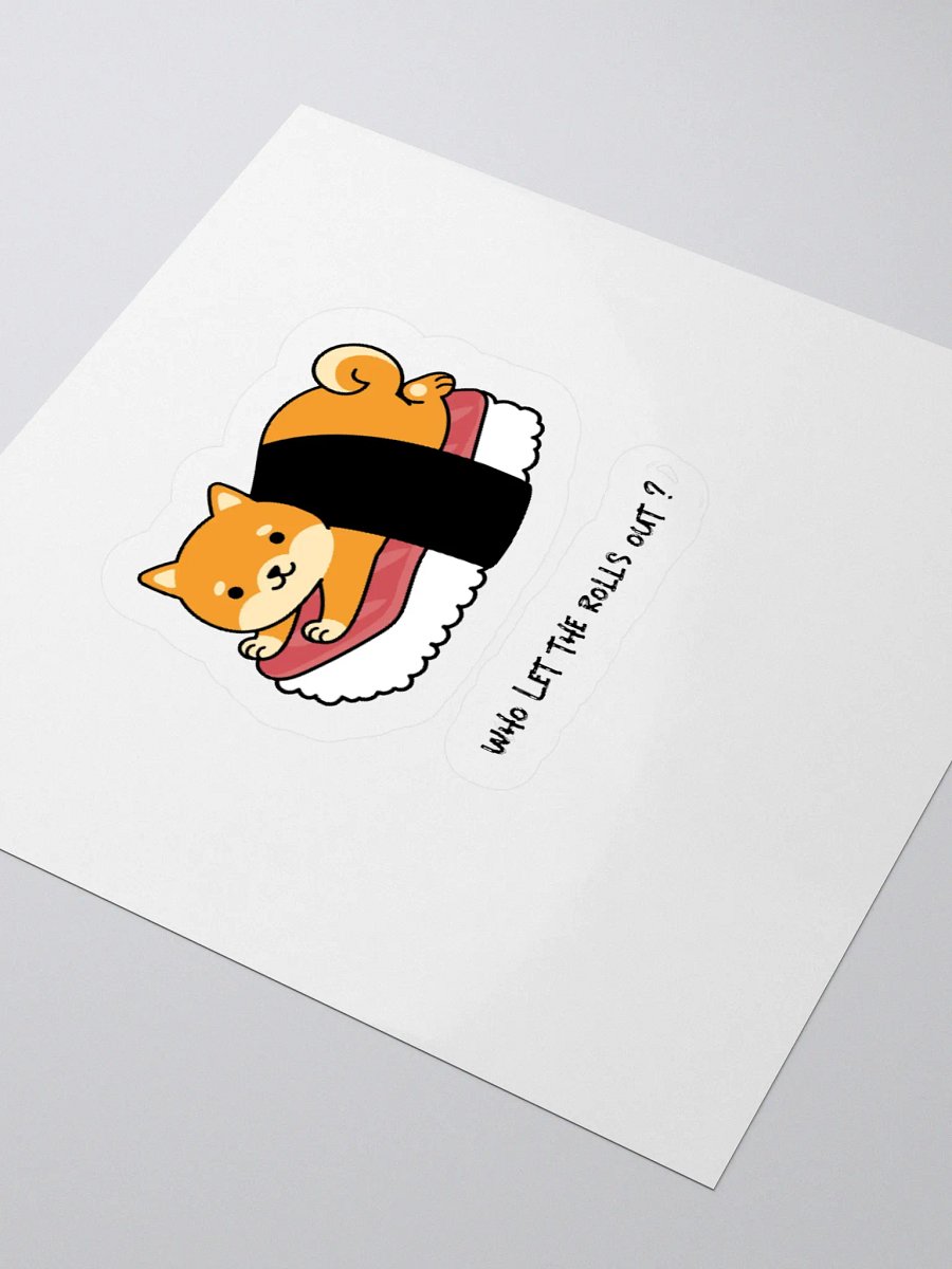Sushi Shiba Inu Kiss Cut Stickers product image (9)