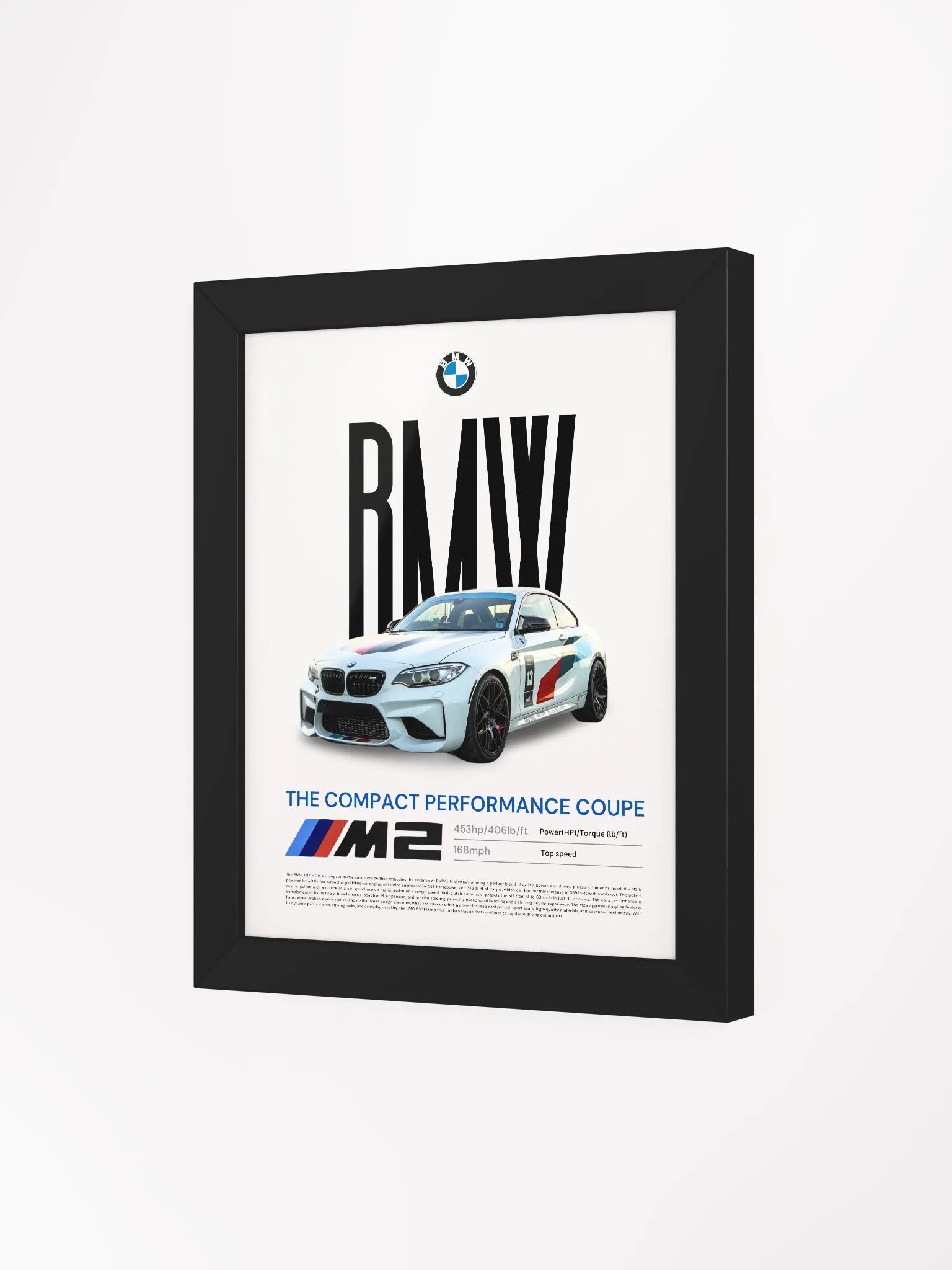 BMW F87 M2 FRAMED POSTER product image (3)