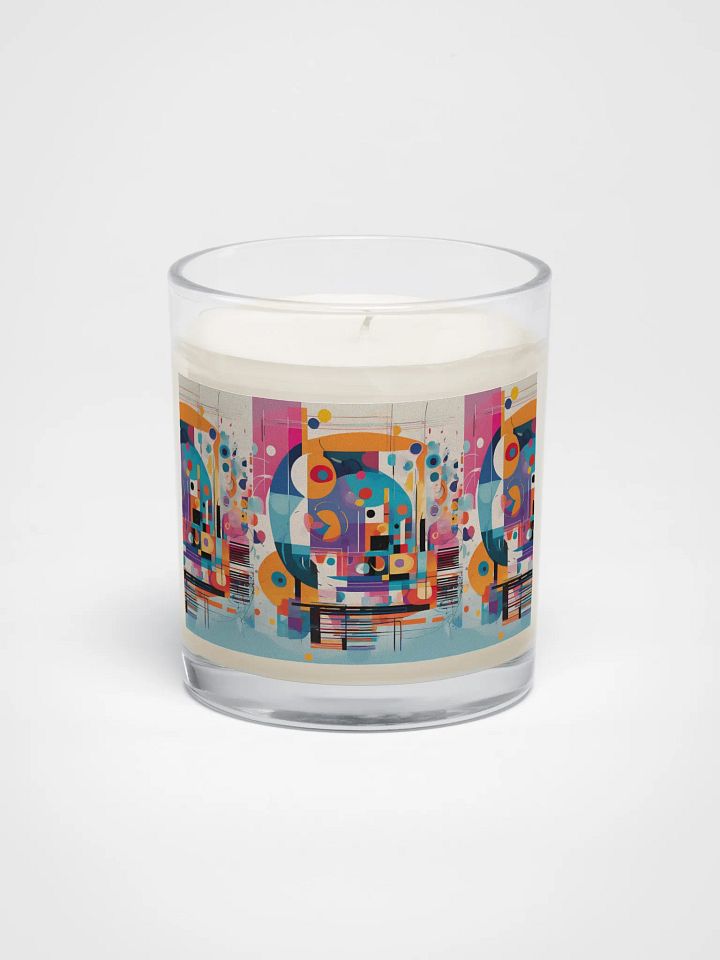 Kadinsky inspired Soy Wax Candle gift for arty moms dads friends and family product image (1)