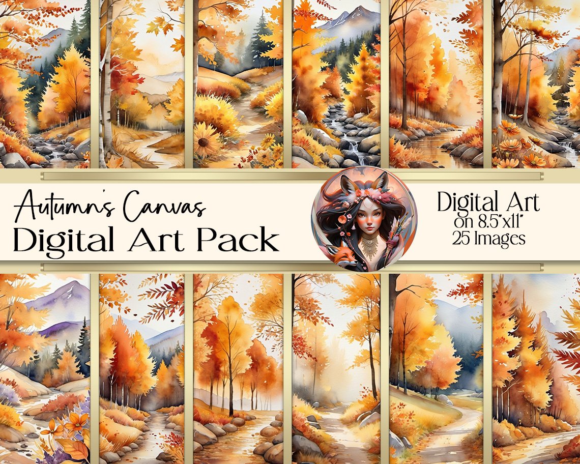 Autumn's Canvas Digital Art Collection product image (1)