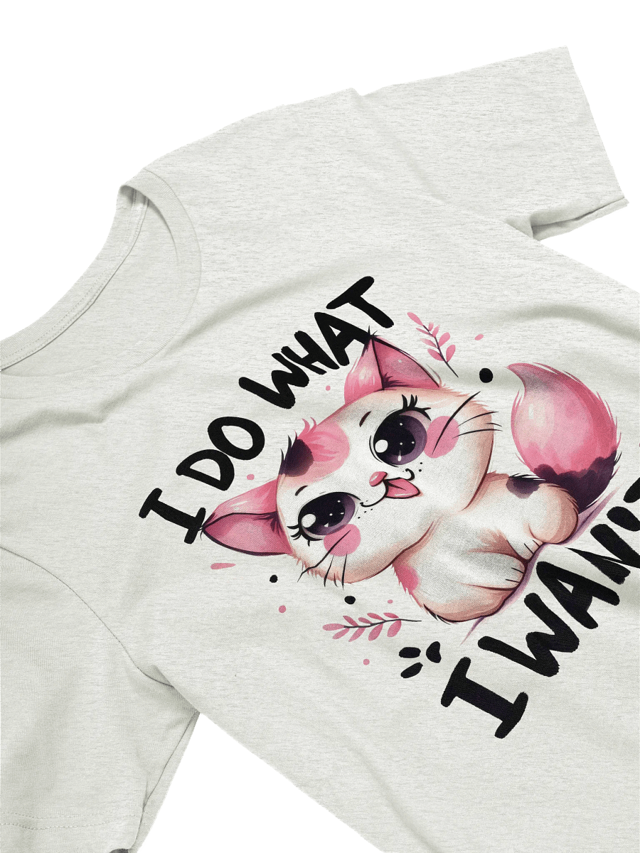 Whimsical Cat 'I DO WHAT I WANT' T-Shirt product image (3)