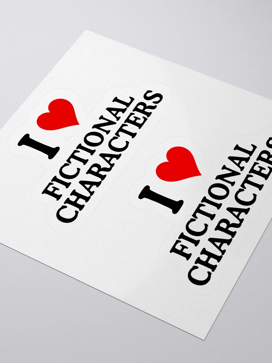 I <3 Fictional Characters Sticker Sheet product image (3)