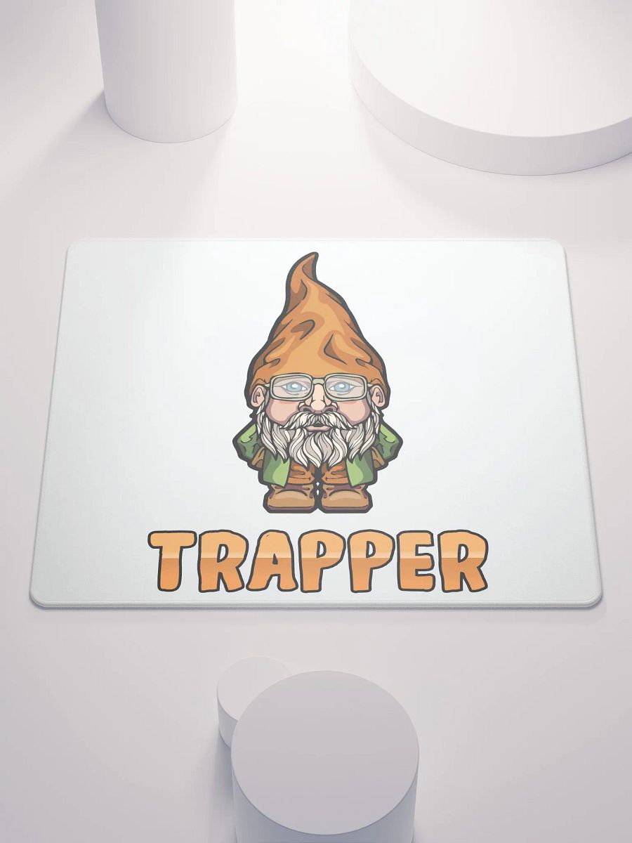 Trapper Logo Gaming Mouse Pad - White Background product image (1)