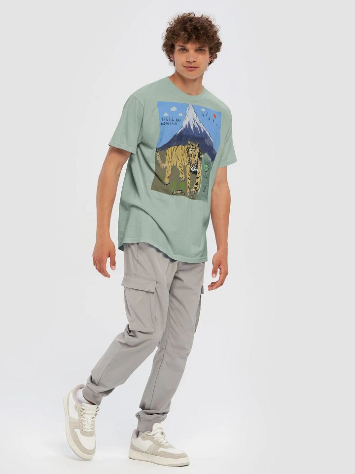 Comfort Colors Garment-Dyed Heavyweight T-Shirt: tiger and mountain product image (1)