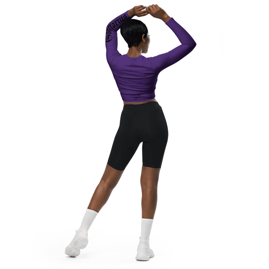 Sagittarius Purple All-Over Crop Top product image (5)