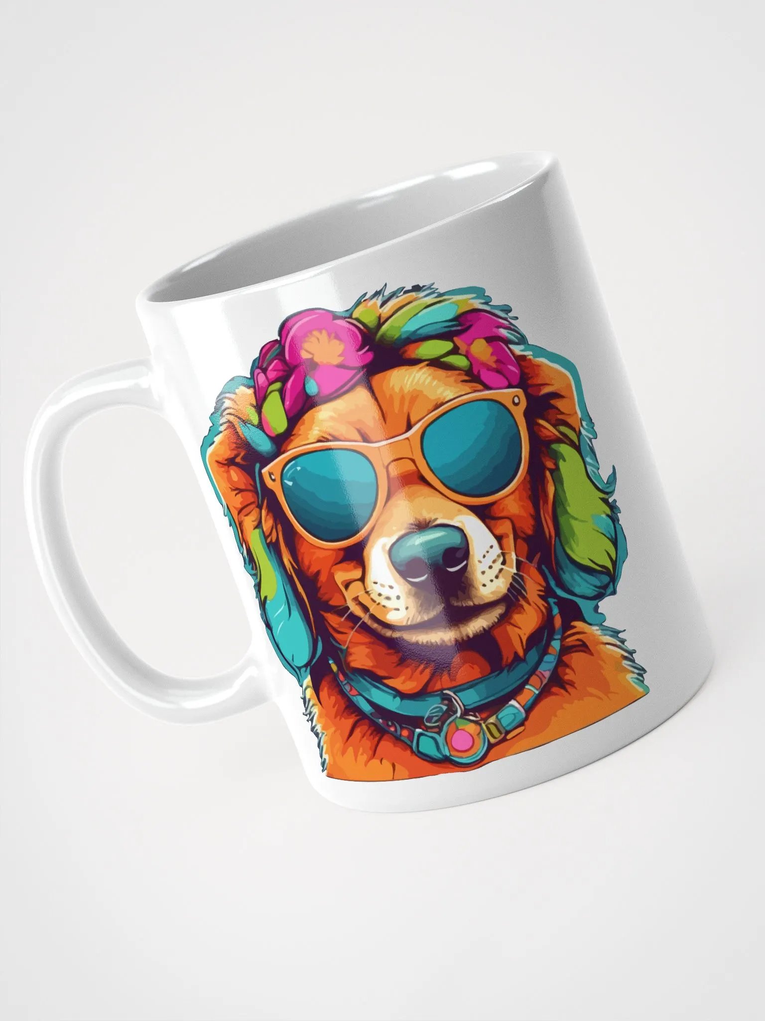 Hippie Dog 4 , Mug product image (6)
