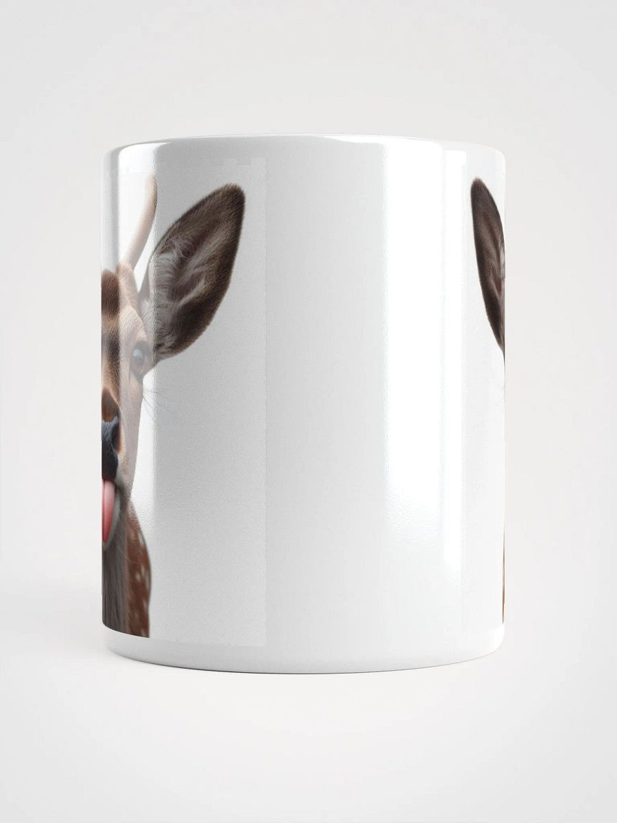 Rude Deer #Humorous Glossy Mug - White product image (5)