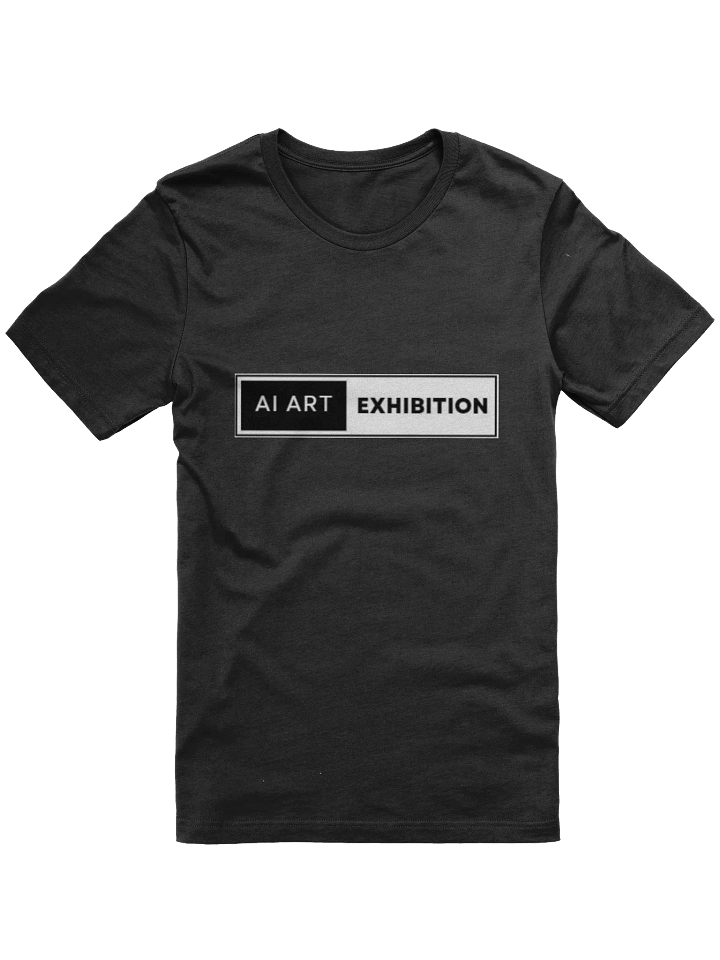Women White "AI Art Exhibition" logo T-shirt product image (1)