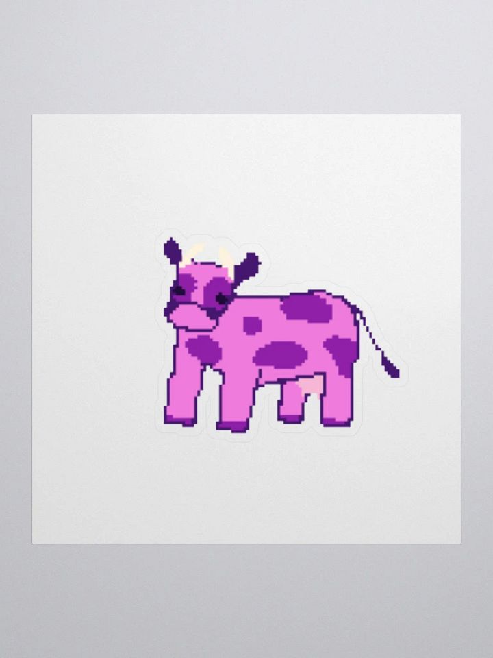purple cow sticker product image (1)