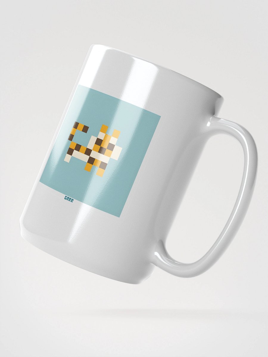AR Grrr Tiger Pixel Glossy Mug 15 oz product image (3)
