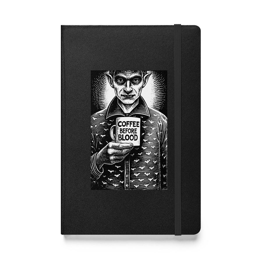 Coffee Before Blood Vampire Hardcover Notebook product image (1)