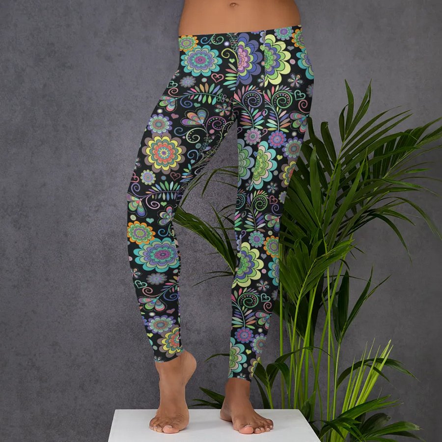 Mandala Flower Yoga Leggings product image (5)