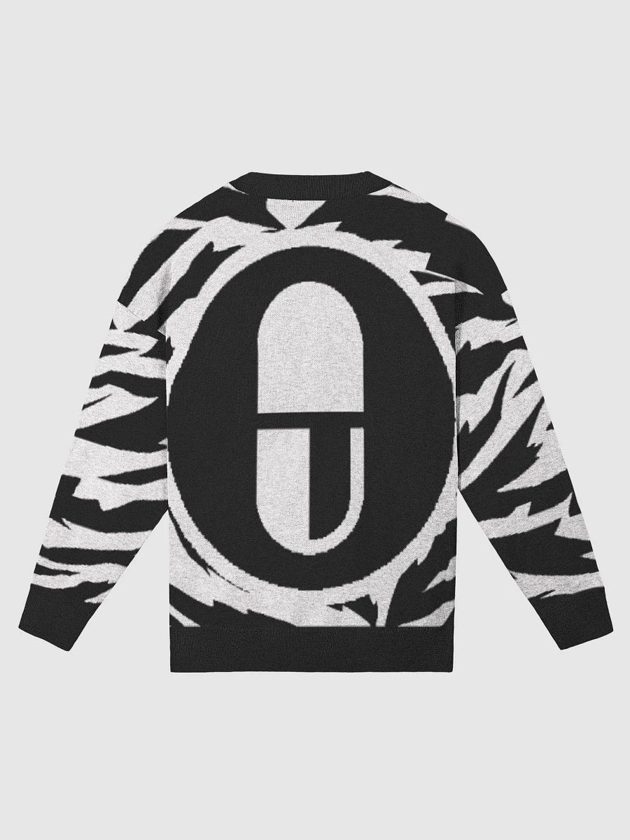 Chill Pill Kanji Frown Zebra Print Knit product image (7)