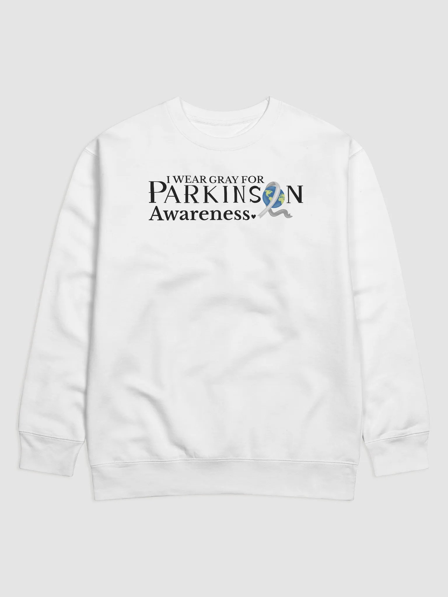 I Wear Gray For Parkinson`s Awareness, Heritage Sweatshirt product image (3)