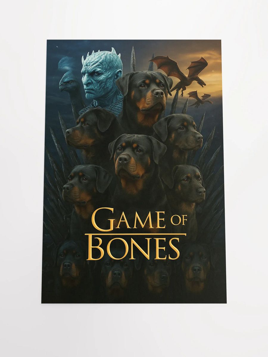 Rottweiler Game Of Bones Poster product image (3)