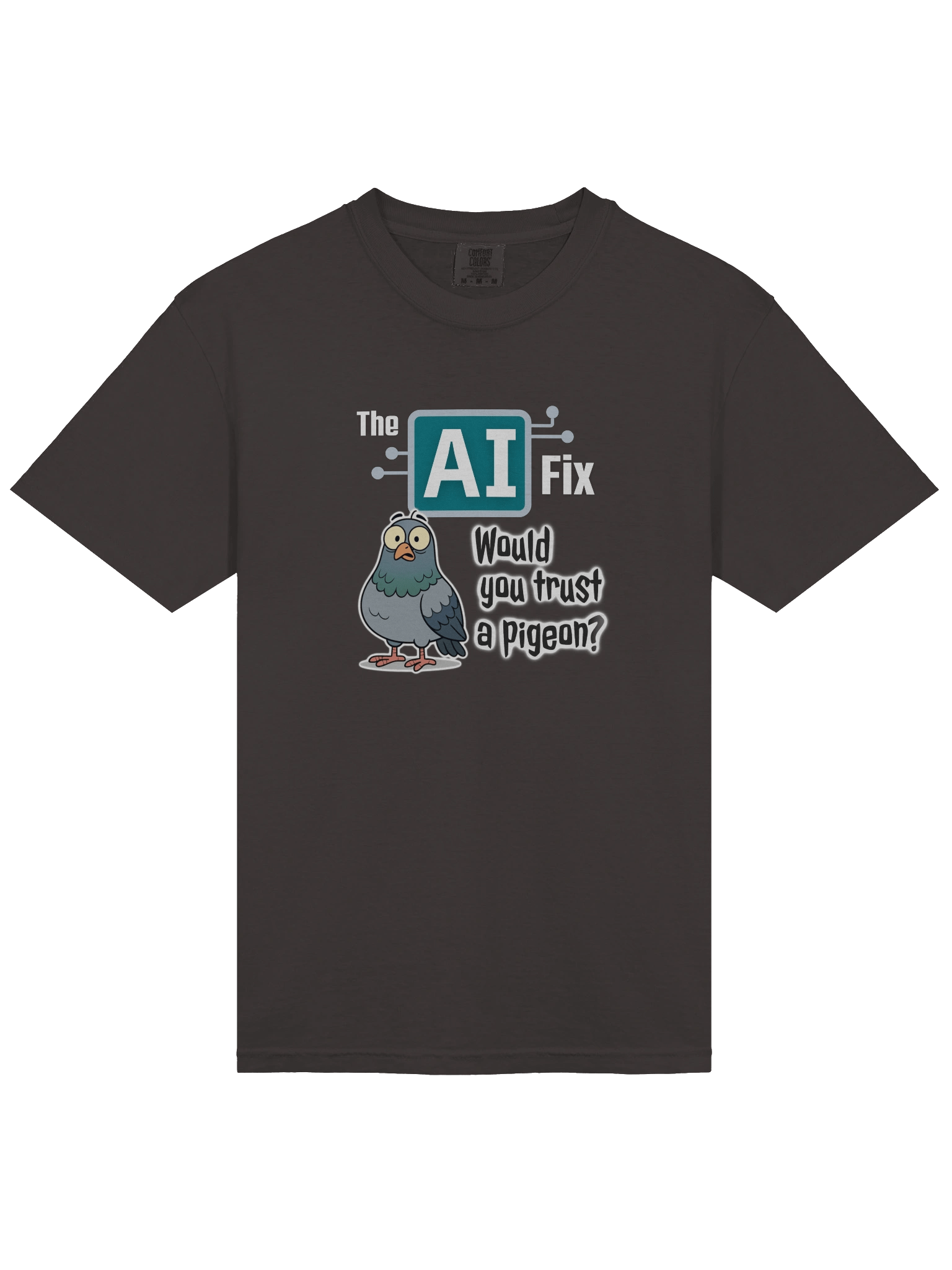 The AI Fix: Would you trust a pigeon? T-Shirt product image (3)