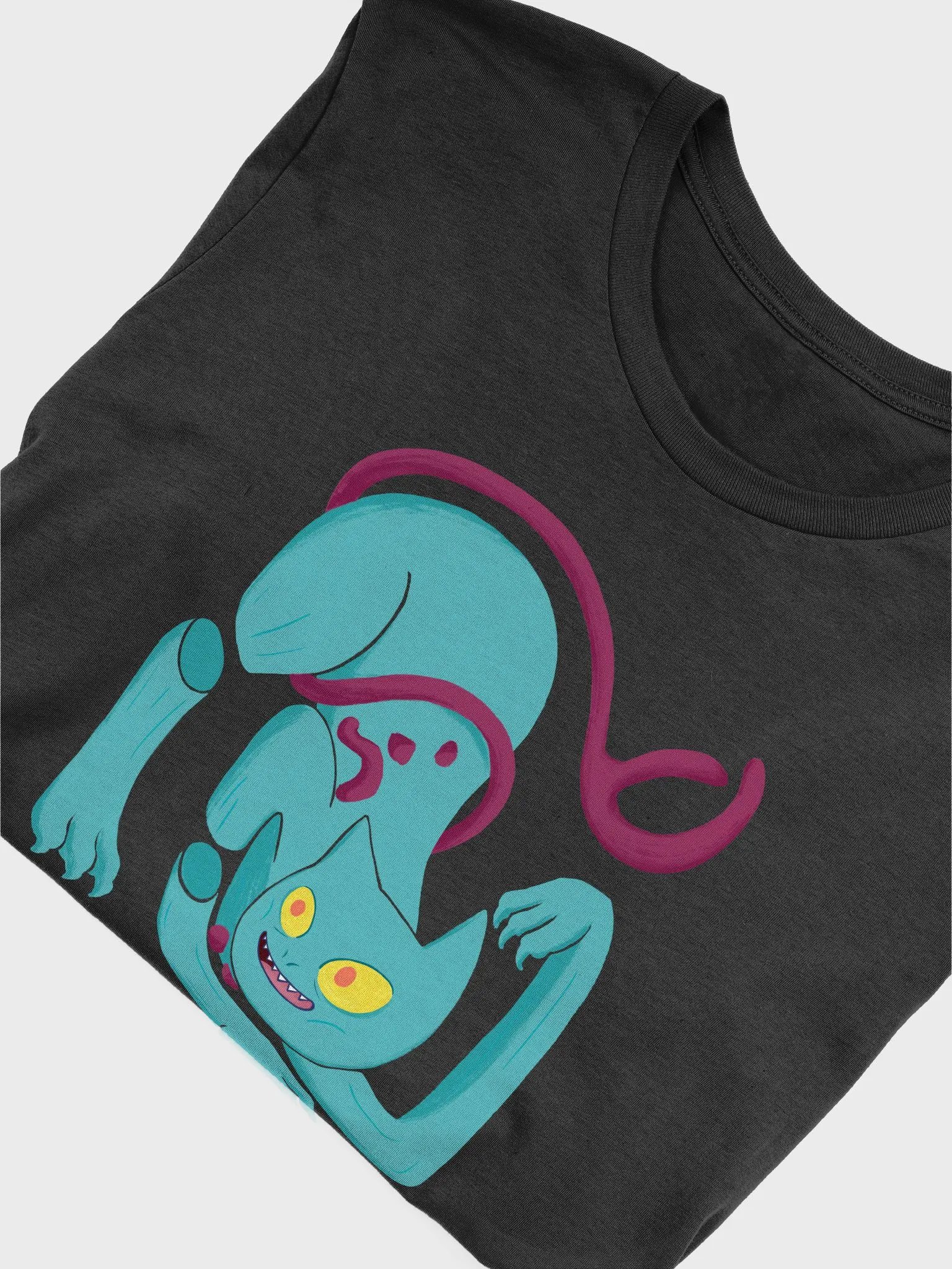 Demon Cat With Text on the Back Supersoft T-Shirt Multicolor product image (5)