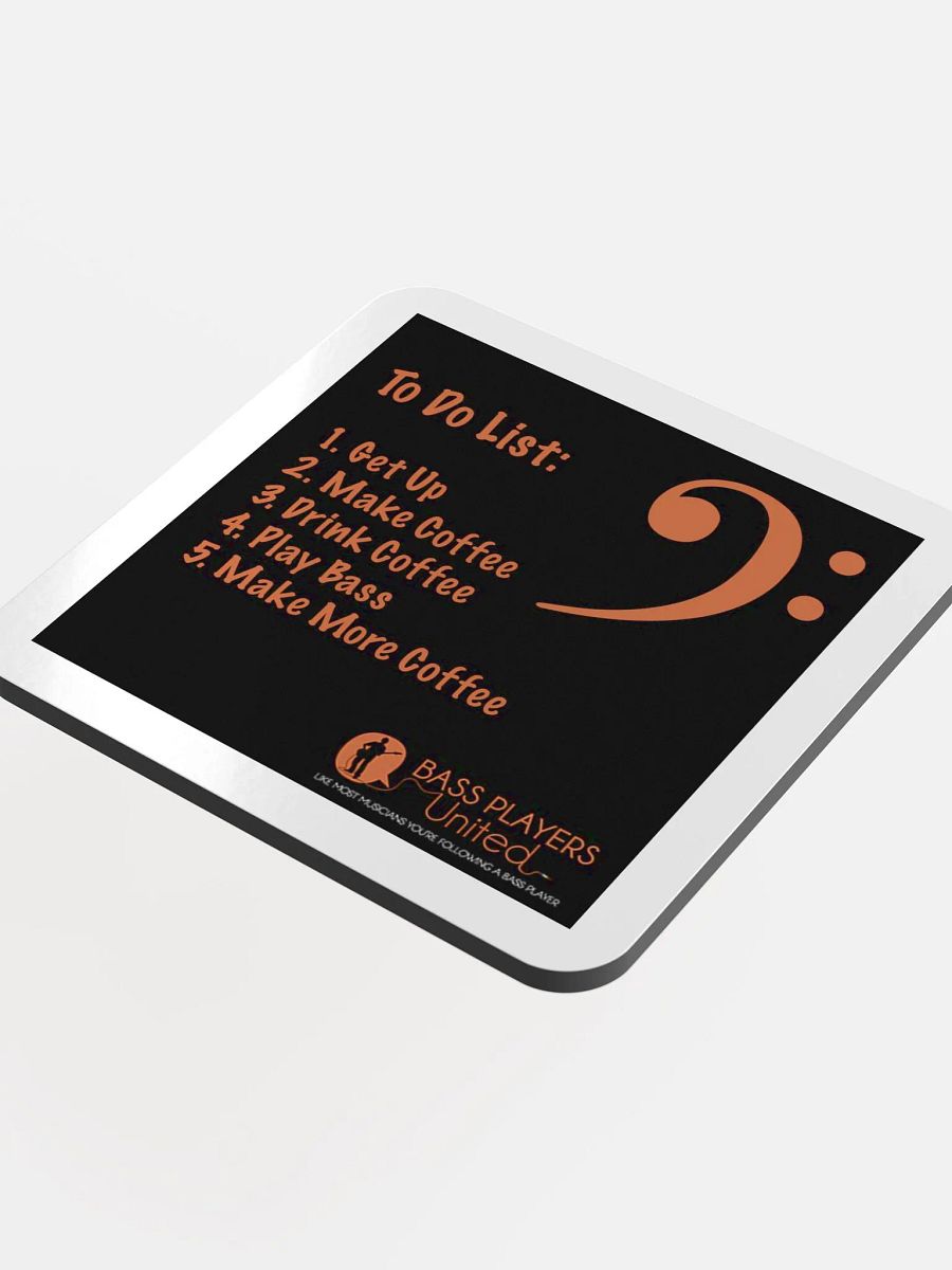 To Do List - Glossed Cork Coaster product image (4)
