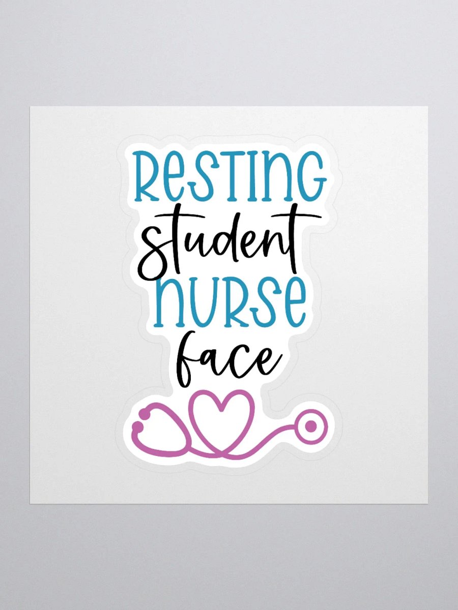 Resting Student Nurse Face Sticker product image (2)